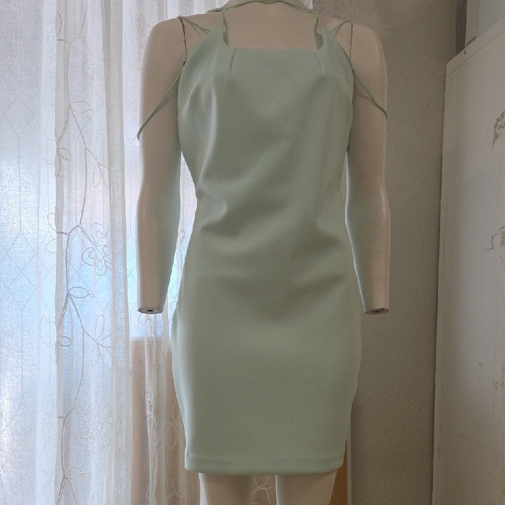 Guess Elegant Mint Green Sleeveless Dress Xl Size Nwt [1197]